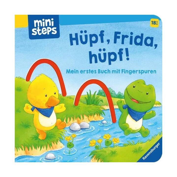 ministeps: Hüpf, Frida, hüpf. Mein erstes Buch mit Fingerspuren. Ab 18 Monaten