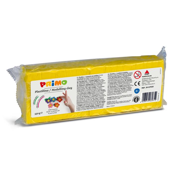 PRIMO Pasta per modellare Primary (550 g, Giallo)