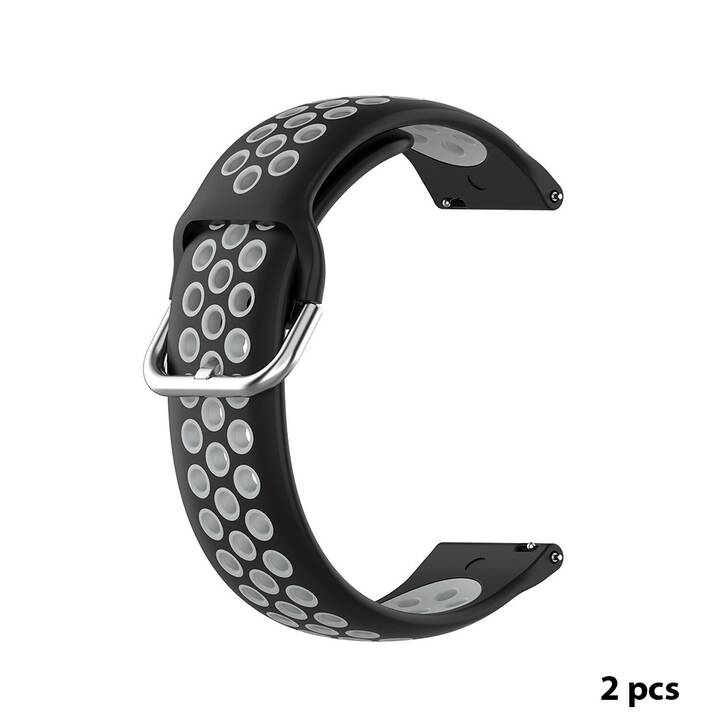 EG Cinturini (Samsung Galaxy Galaxy Watch4 44 mm, Grigio, Nero)