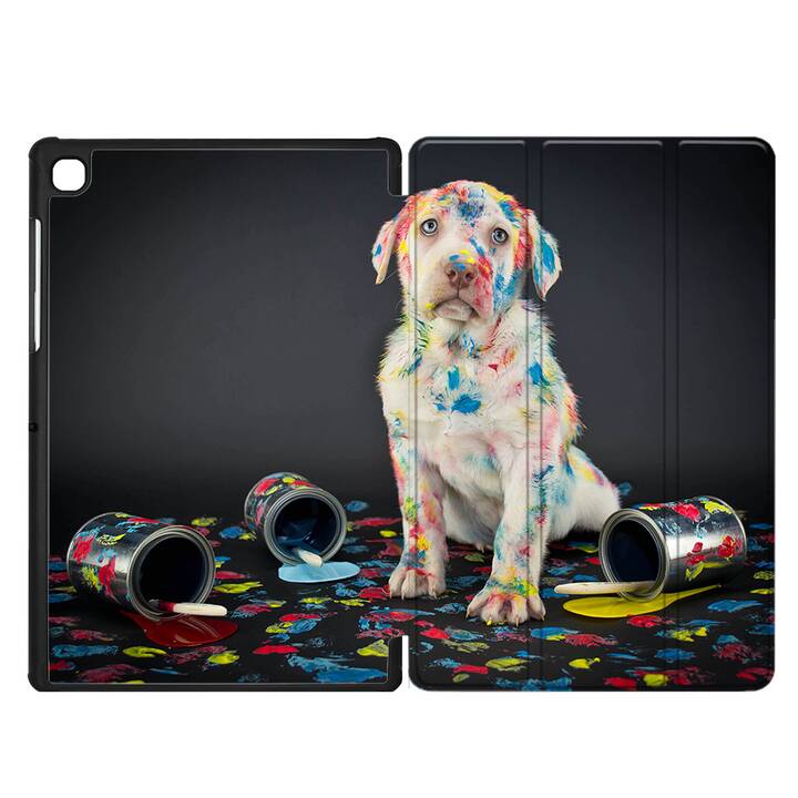 EG Hülle für Samsung Galaxy Tab A7 Lite 8.7" (2021) - Schwarz - Hunde
