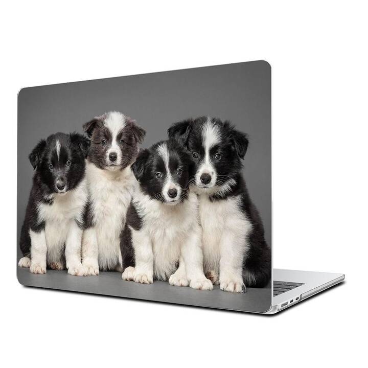 EG Coque rigide (MacBook Air 13" M3 2024, Chiens, Gris)