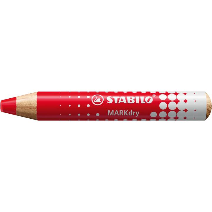 STABILO Crayons de couleur MarkDry (Rouge, 1 pièce)