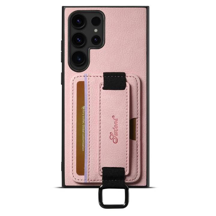 EG Couverture arrière avec porte-carte (Galaxy S24 Ultra, Rose)