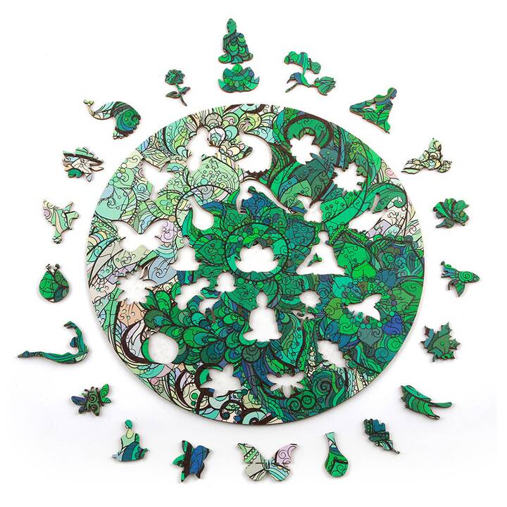 EG puzzle (109 pièces) - vert - lotus