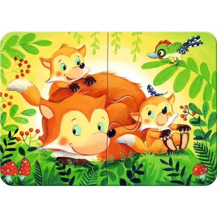 RAVENSBURGER Animaux Puzzle (4 x 4 pièce, 2 pièce, 6 pièce, 8 pièce)