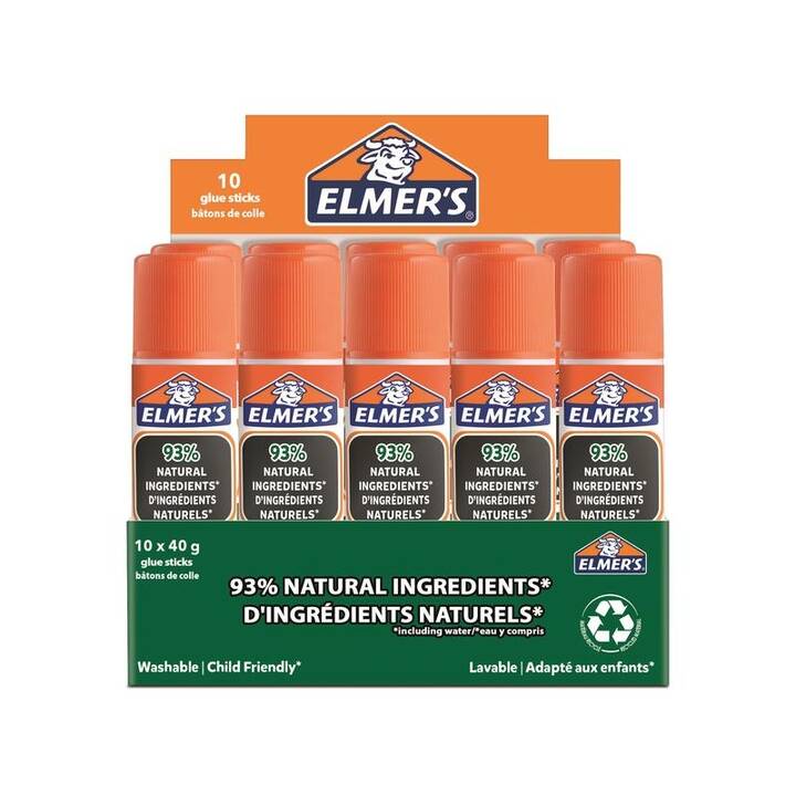 ELMER'S Klebestift Pure (40 g, 10 Stück)