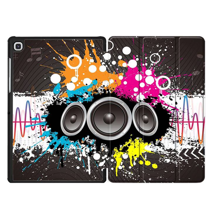 EG Coque pour Samsung Galaxy Tab S6 Lite 10.4" (2020) - Graffiti multicolore