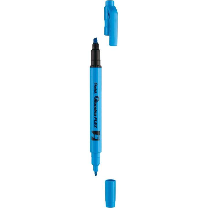 PENTEL Surligneur Illumina FLEX (Bleu clair, 1 pièce)