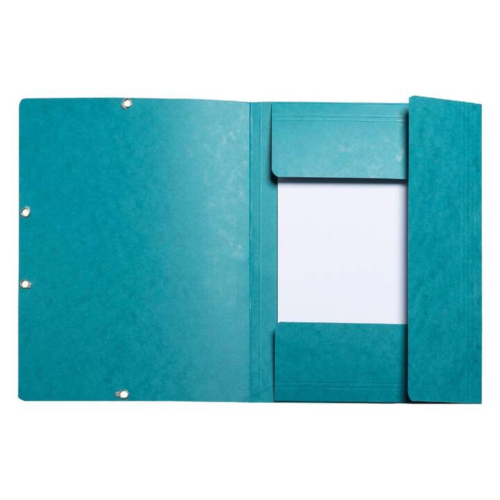 EXACOMPTA Cartellina con elastico (Blu-verde, A4, 25 pezzo)