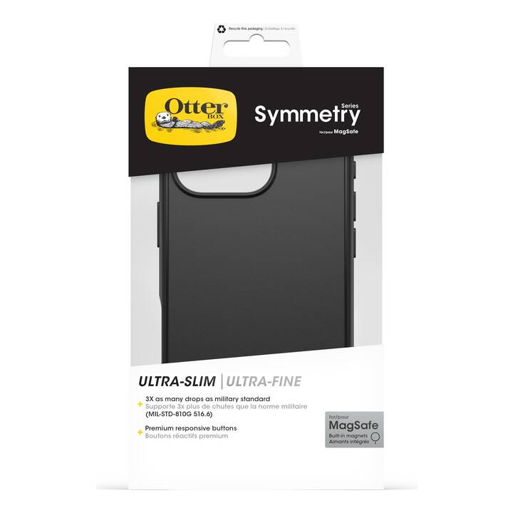 OTTERBOX Backcover MagSafe Symmetry (iPhone 16 Pro, Schwarz)