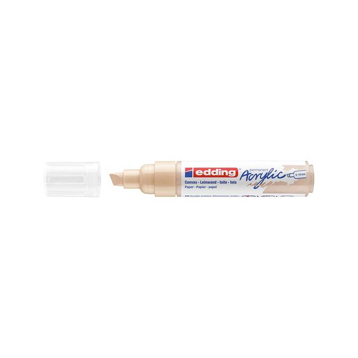 EDDING Marqueur acrylique 5000 (Beige, 1 pièce)