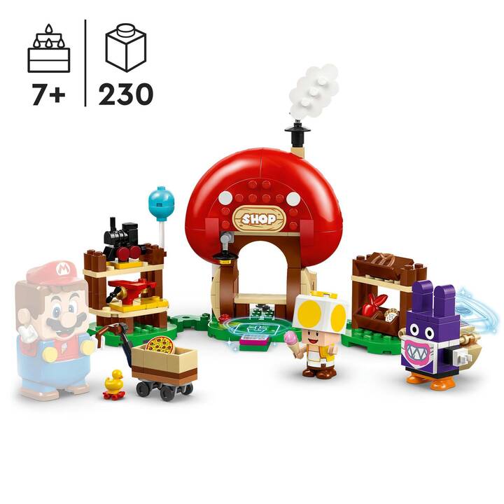 LEGO Super Mario Ensemble d’extension Carottin et la boutique Toad (71429)