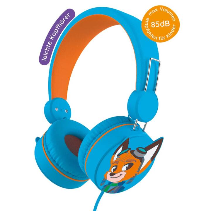 EDURINO Over-Ear Casque d'écoute pour enfants (Orange, Bleu)