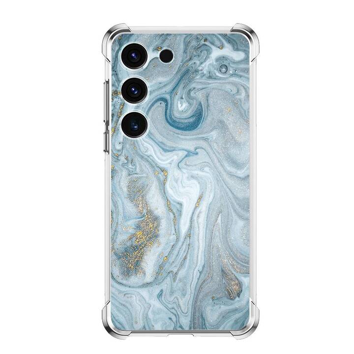 EG Backcover (Galaxy S23+, Marmor, Blau)