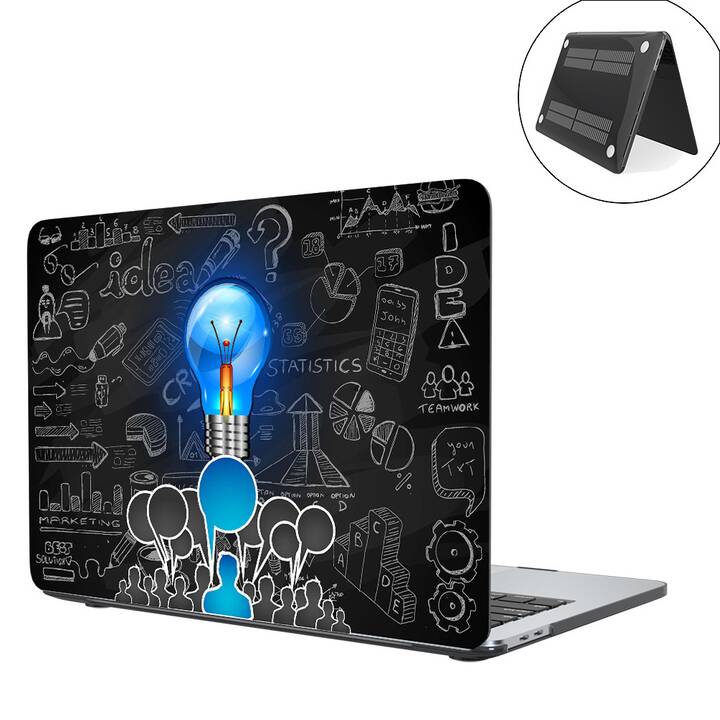 EG coque pour MacBook Air 13" (puce Apple M1) (2020) - noir - travail d'équipe