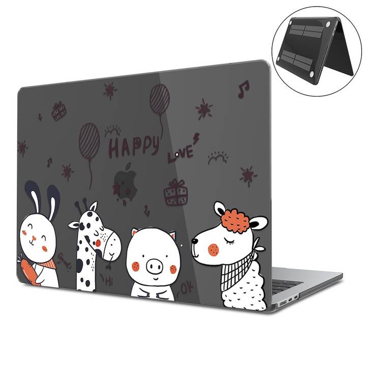 EG Coque rigide (MacBook Air 13" M3 2024, Art, Transparent)