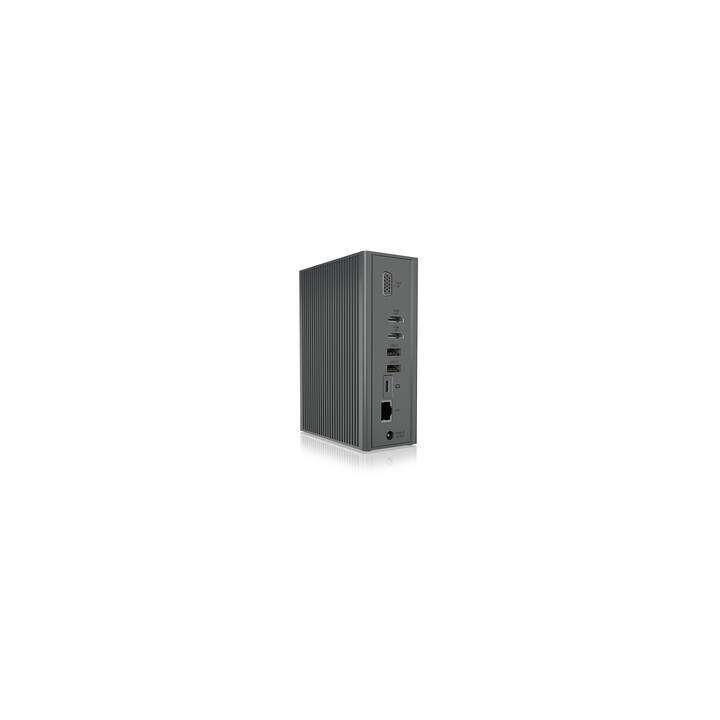 ICY BOX B-DK2262AC (7 Ports, RJ-45, VGA, USB Typ-A)