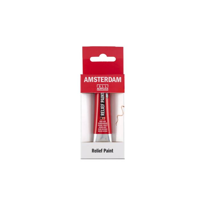 AMSTERDAM Colore acrilica Reliefpaint (20 ml, Rosso, rosso scuro)