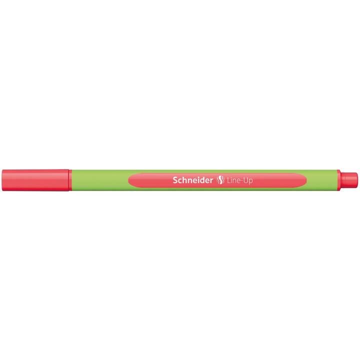 SCHNEIDER Line-Up Penna a fibra (Rosso, 10 pezzo)