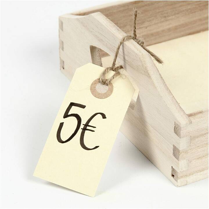 CREATIV COMPANY Étiquette-Cadeau (30 Stk, Beige)