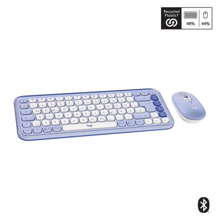 LOGITECH Pop Icon Combo (Bluetooth, Svizzera, Senza fili)