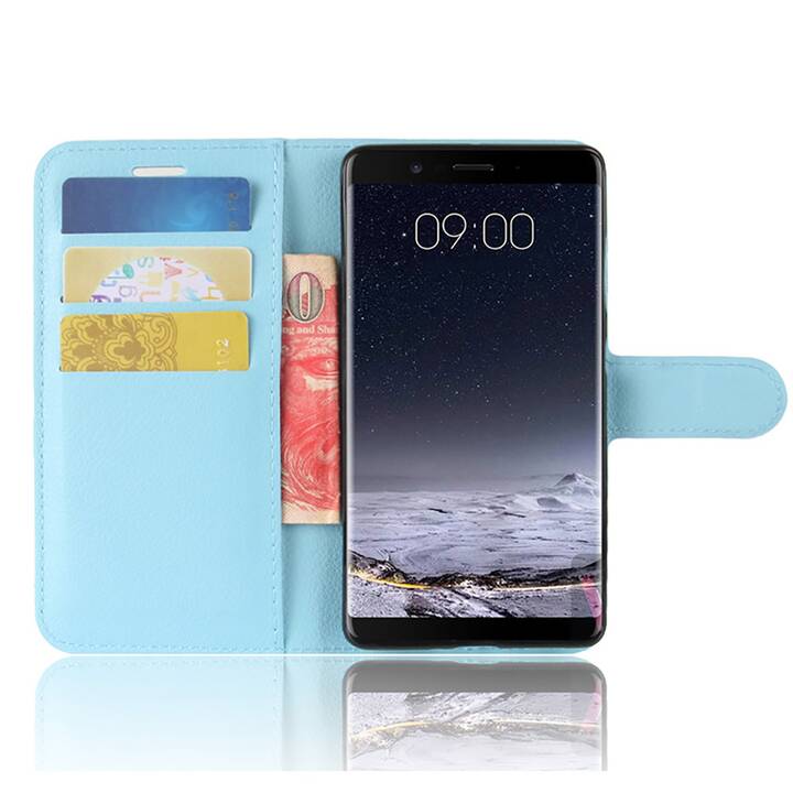 EG Mornrise Etui portefeuille pour Huawei P30 - Bleu