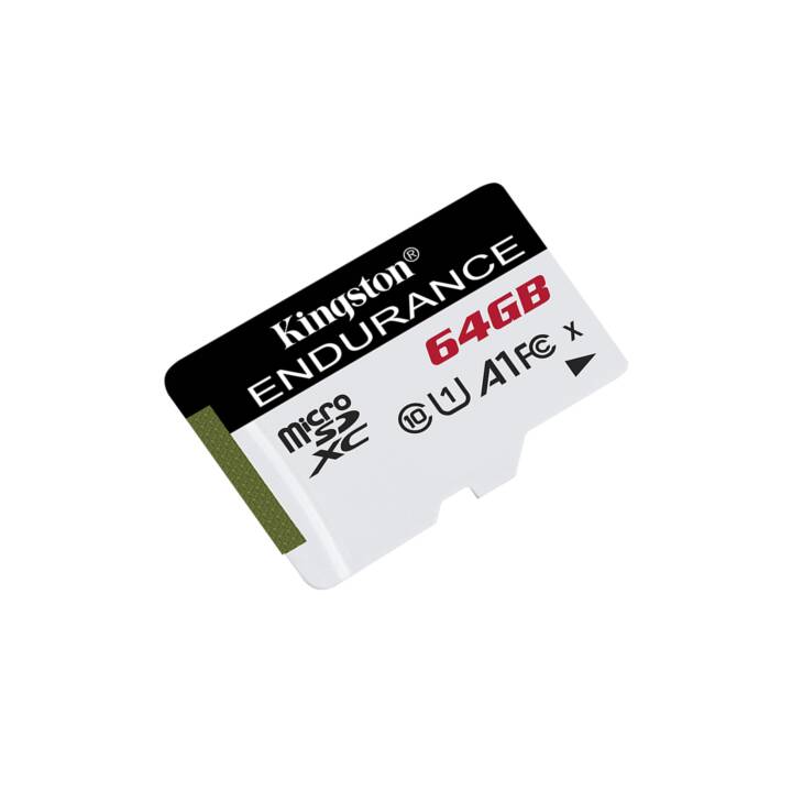 KINGSTON TECHNOLOGY MicroSDXC UHS-I Endurance (UHS-I Class 1, Class 10, A1, 64 GB, 95 MB/s)