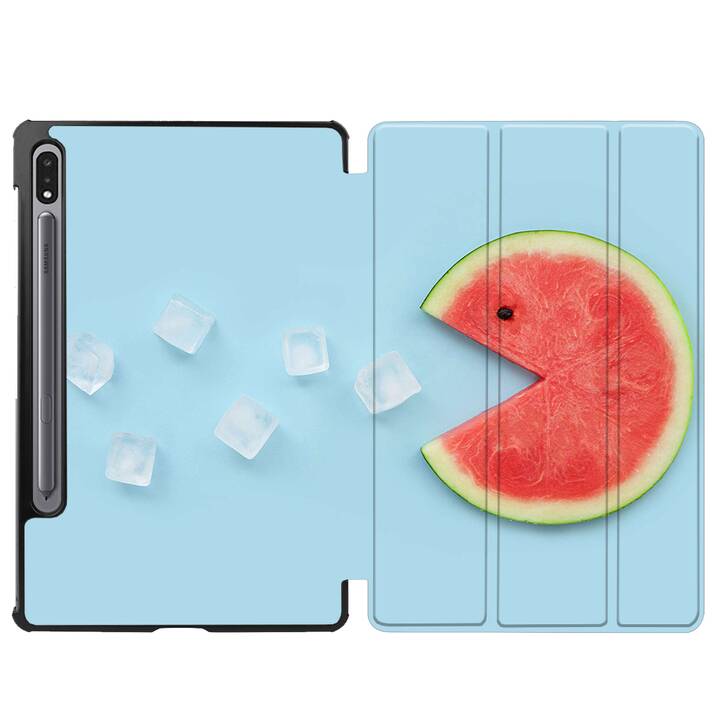 EG Hülle für Samsung Galaxy Tab S8+ 12.4" (2022) - Blau - Wassermelone