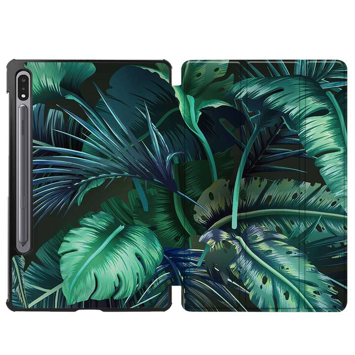 EG coque pour Samsung Galaxy Tab S8 11" (2022) - vert - feuilles