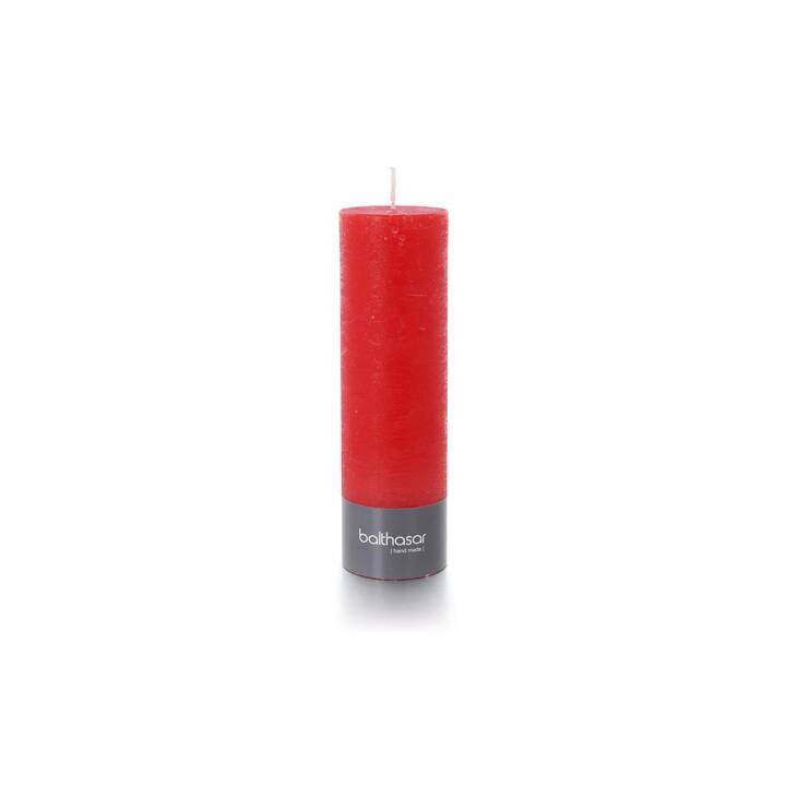 BALTHASAR Bougie cylindrique Rustico (Rouge)