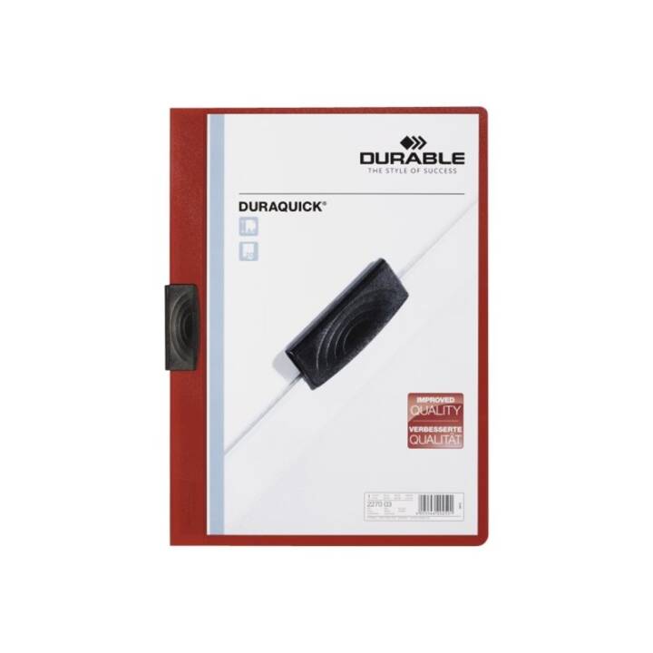 DURABLE Chemises de presentation Duraquick (Rouge, A4, 1 pièce)