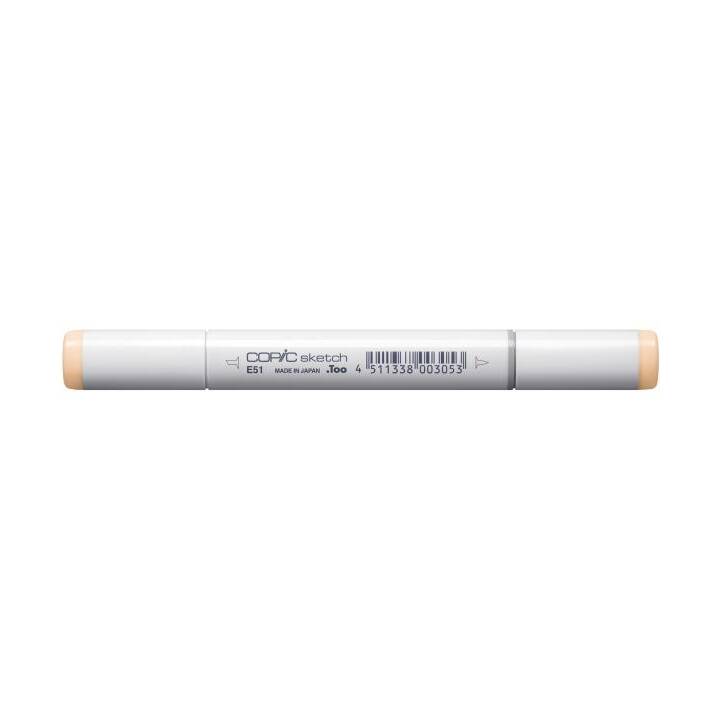 COPIC Marqueur de graphique Sketch E51 Milky White (Blanc, 1 pièce)