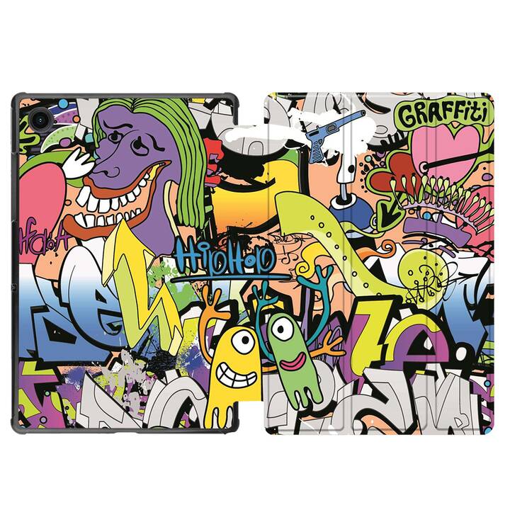 EG coque pour Samsung Galaxy Tab A8 10.5" (2021) - graffiti - multicolore