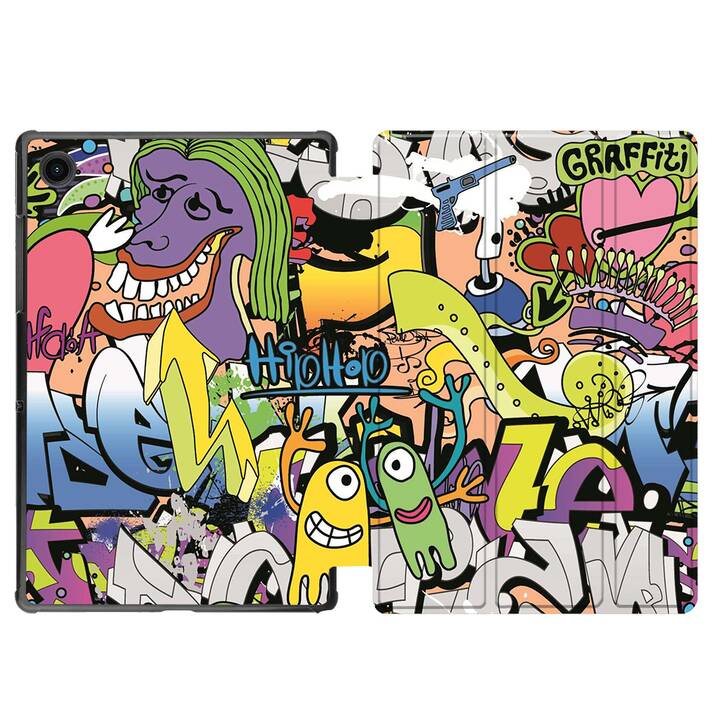 EG Hülle für Samsung Galaxy Tab A8 10.5" (2021) - Graffiti - bunt