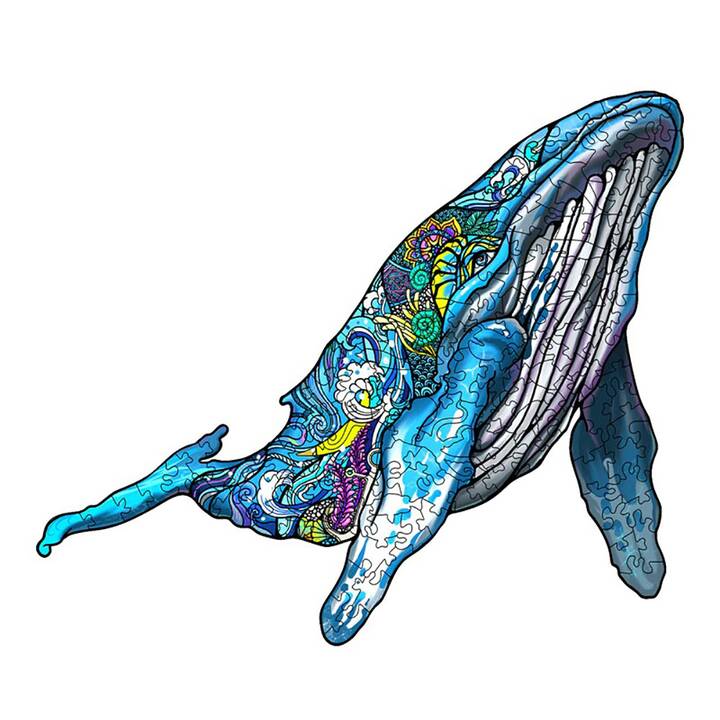EG puzzle (157 pezzi) - blu - balena