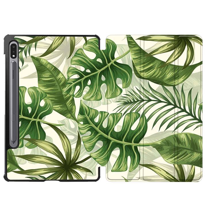 EG coque pour Samsung Galaxy Tab S8 11" (2022) - vert - feuilles