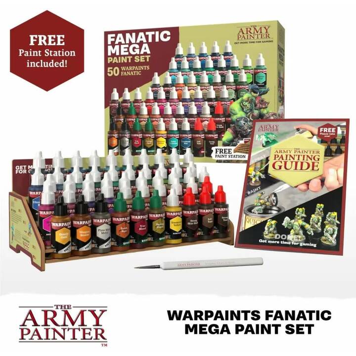 THE ARMY PAINTER Fanatic Mega Farben-Set (50 x 18 ml)