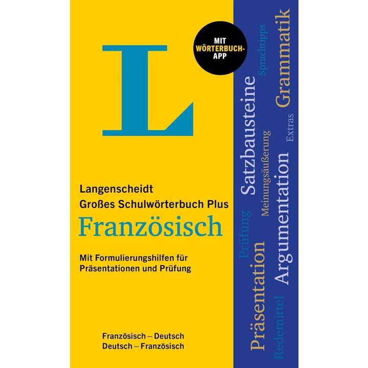 Langenscheidt Grosses Schulwörterbuch Plus Französisch