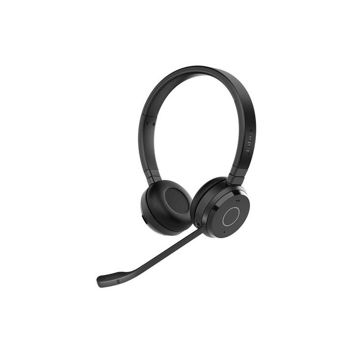 JABRA Office Headset Evolve 65 TE (On-Ear, Kabellos, Schwarz)