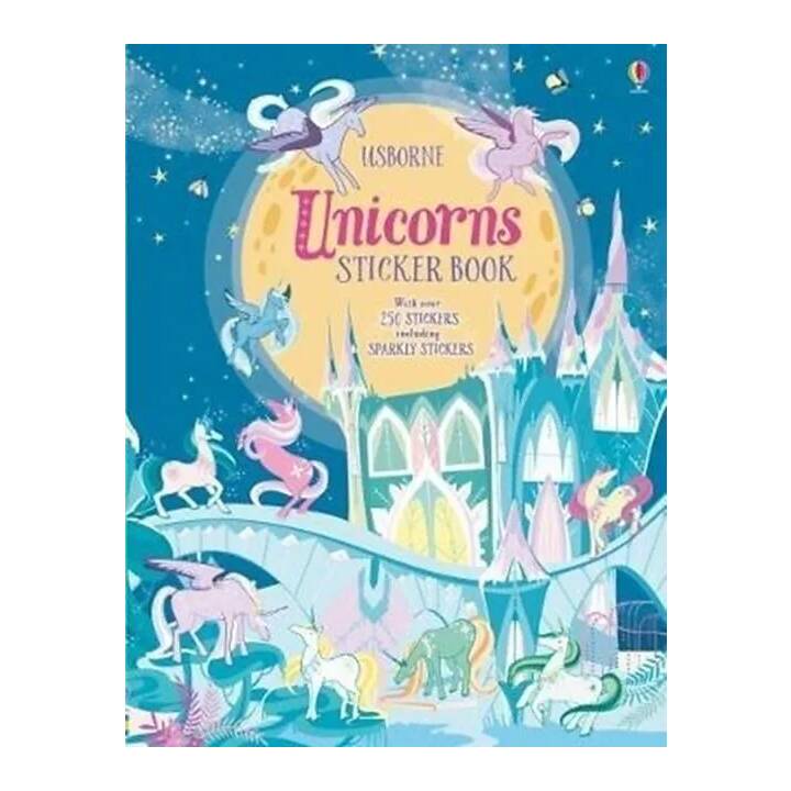 USBORNE PUBLISHING Libro degli adesivi Unicorns (Unicorno)