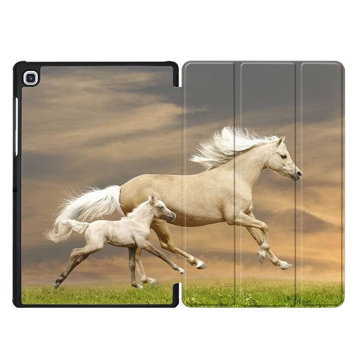 EG Hülle für Samsung Galaxy Tab A7 10.4" (2020) - Weiß - Pferd