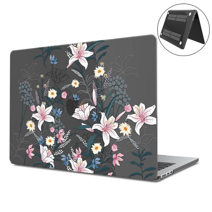 EG Coque rigide (Macbook Air 15" M3 2024, Fleurs, Transparent)