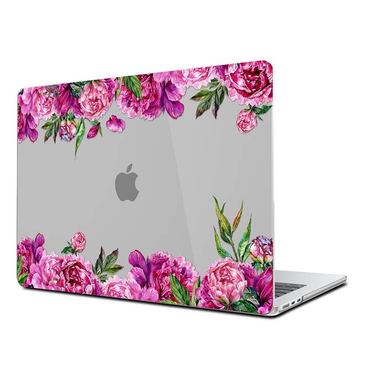 EG Hardcase (Macbook Air 15" M2 2023, Blumen, Lila)