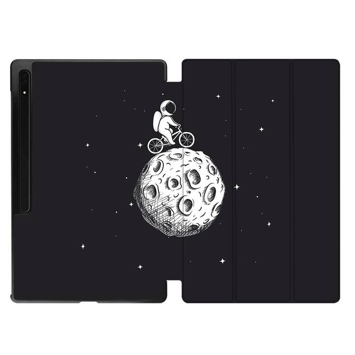 EG Housse (11", Galaxy Tab S9, Astronaute, Noir)