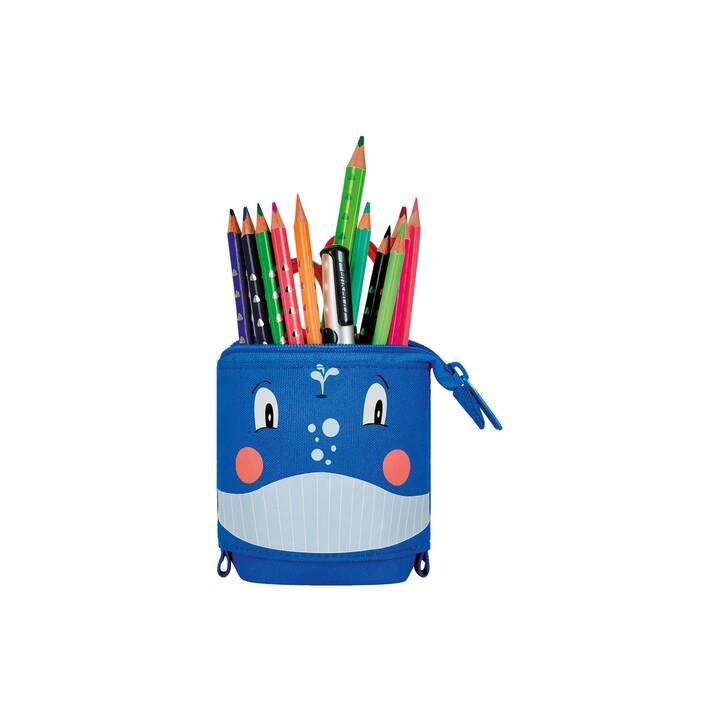 HERLITZ Pot a crayons (Noir, Bleu, Pink)