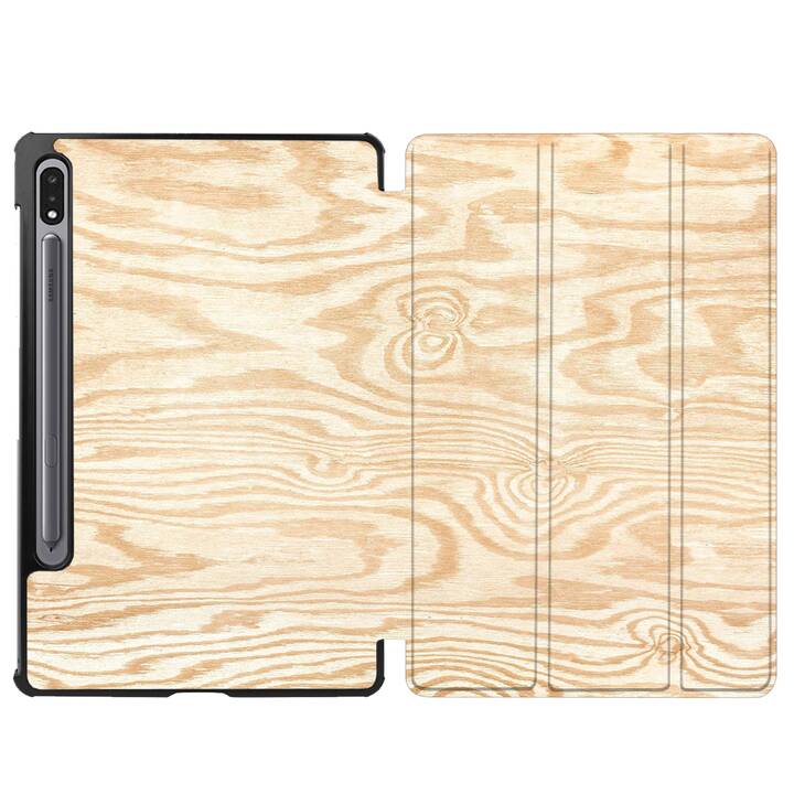 EG cover per Samsung Galaxy Tab S8+ 12.4" (2022) - marrone - legno