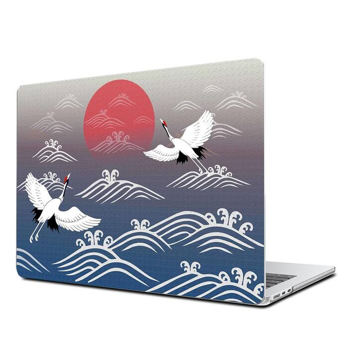 EG Coque rigide (Macbook Air 15" M2 2023, Oiseaux, Bleu)