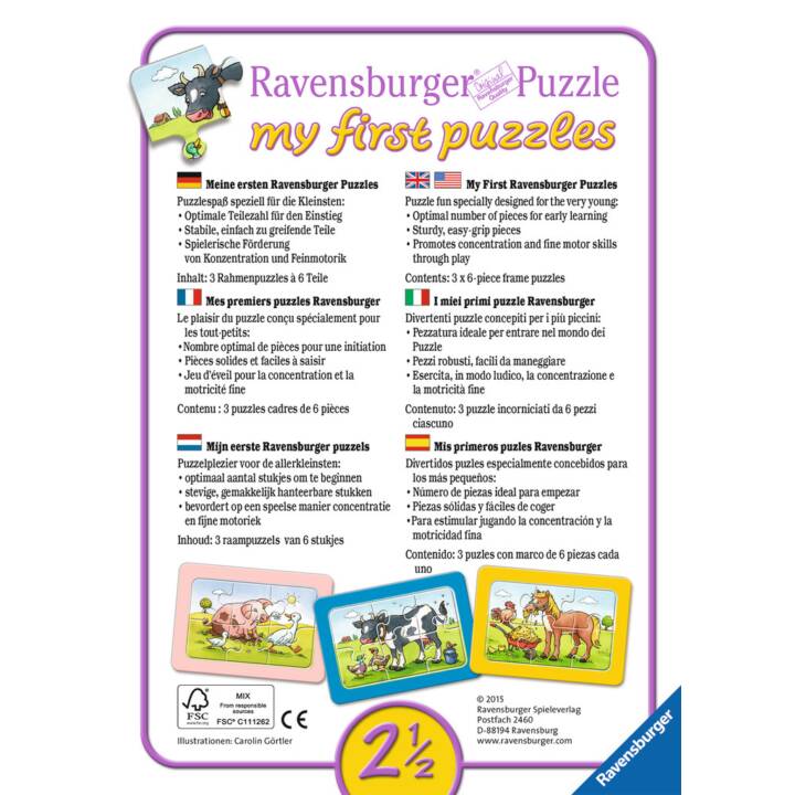 RAVENSBURGER Quotidianità Puzzle (3 x 6 x)