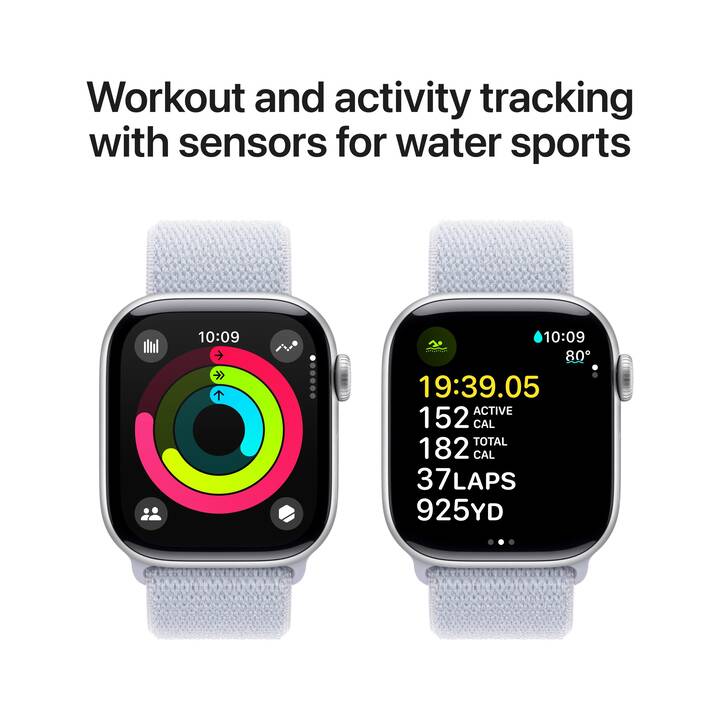 APPLE Watch Series 10 GPS (42 mm, Aluminium)