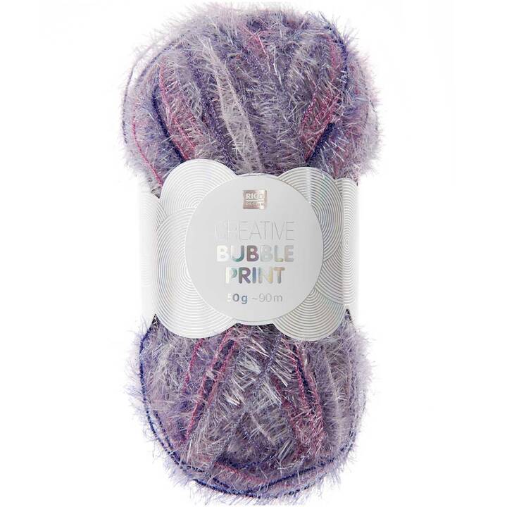 RICO DESIGN Wolle (50 g, Violett, Mehrfarbig)